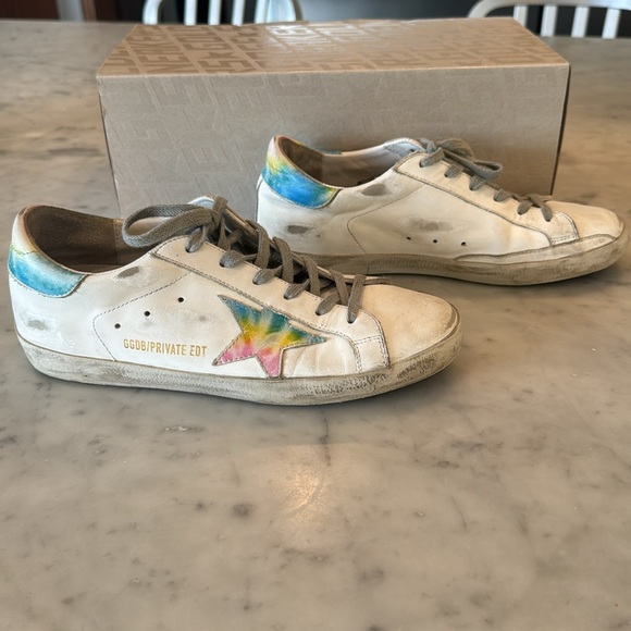 Golden Goose superstar white/Tie Dye size 38 - Picture 1 of 6